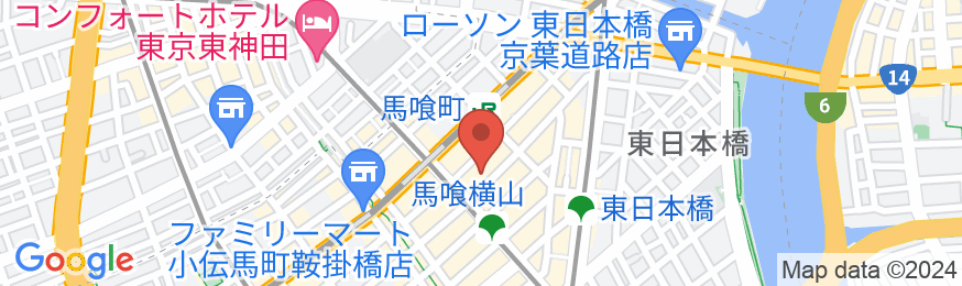 FIRST CABIN(ファーストキャビン)日本橋よこやま町の地図