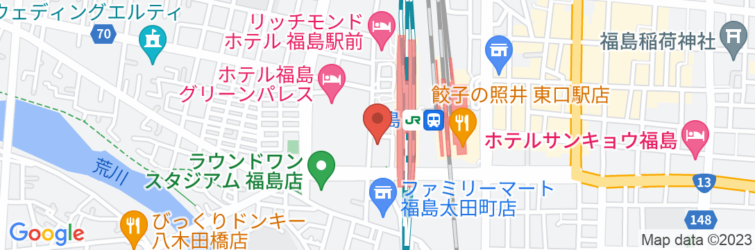 アパホテル〈福島駅前〉の地図