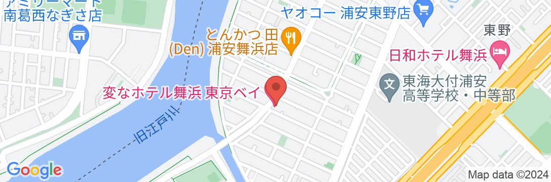 変なホテル舞浜 東京ベイの地図