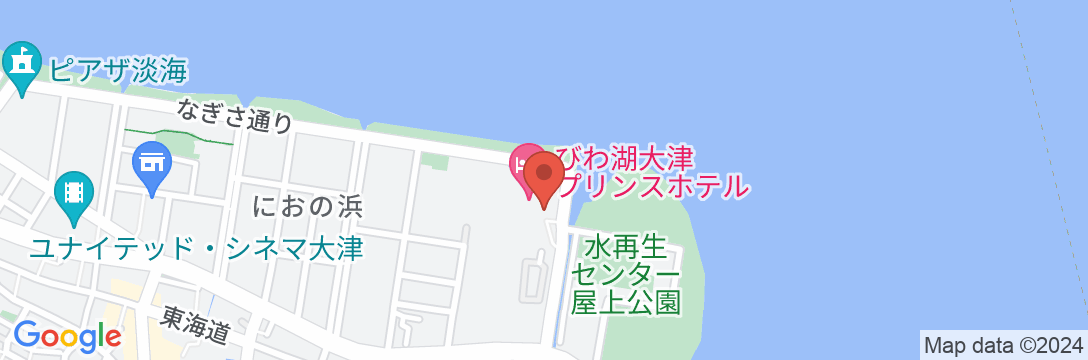 びわ湖大津プリンスホテルの地図