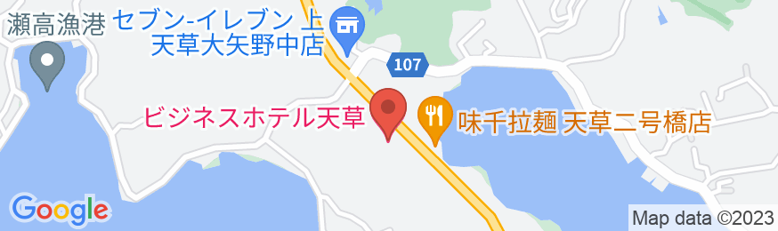 ビジネスホテル天草の地図