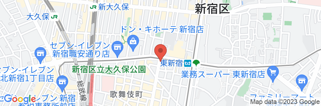 アパホテル〈東新宿 歌舞伎町東〉の地図