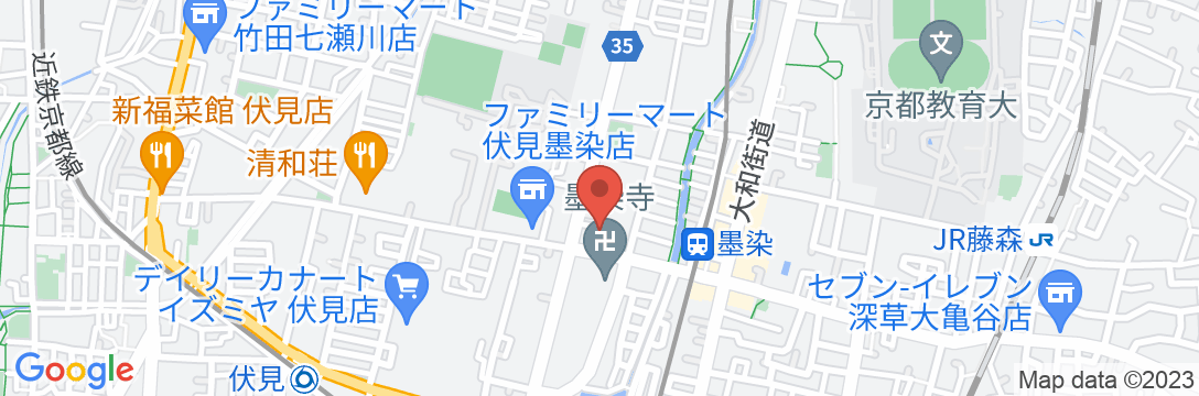 京と家 月の湯別邸の地図