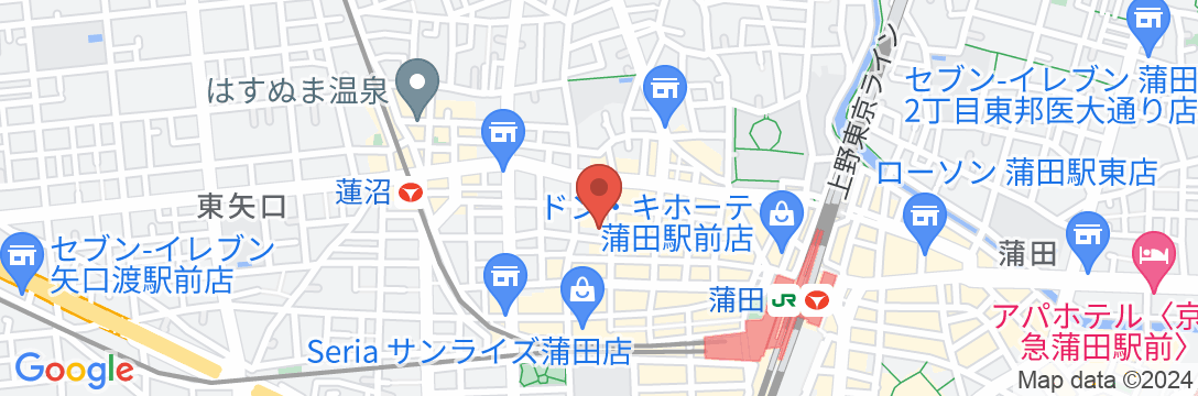 レッドルーフ イン蒲田/羽田 東京の地図