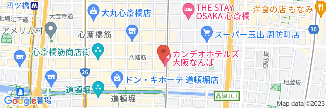 CANDEO HOTELS(カンデオホテルズ)大阪なんばの地図