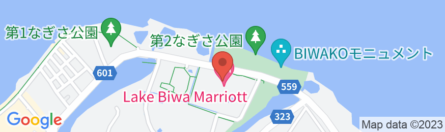 琵琶湖マリオットホテルの地図