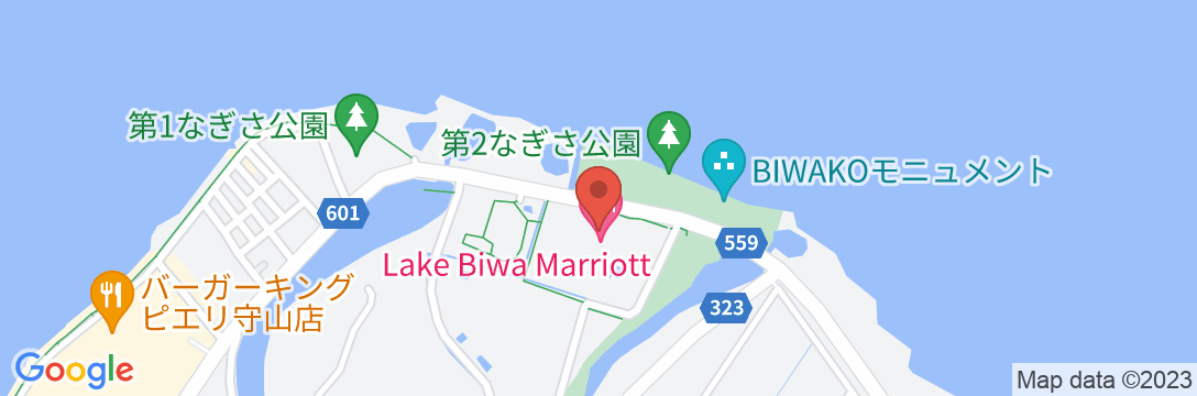 琵琶湖マリオットホテルの地図