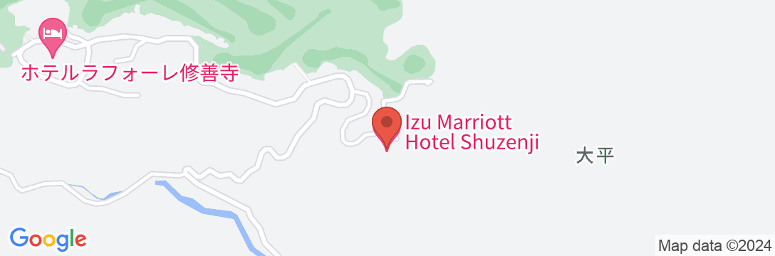 伊豆マリオットホテル修善寺の地図