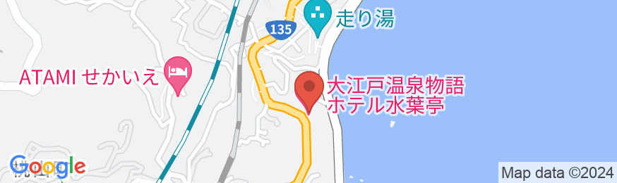 大江戸温泉物語 ホテル水葉亭の地図