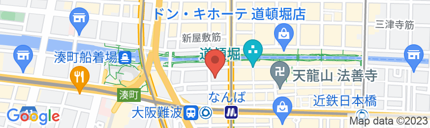 ワイズキャビン大阪難波の地図