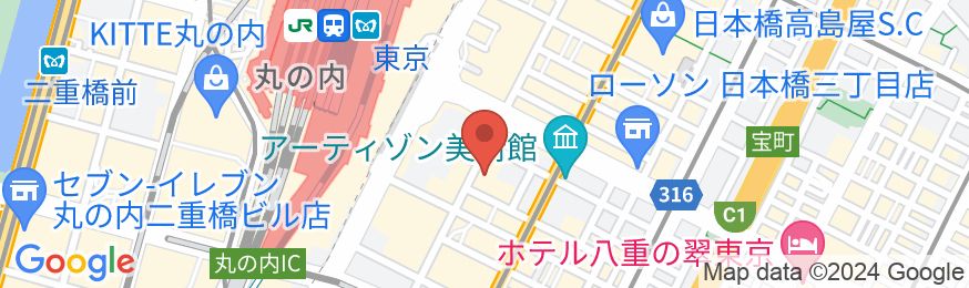 京王プレッソイン東京駅八重洲の地図
