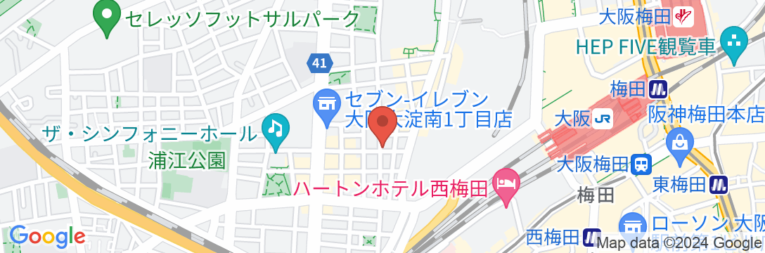 S.TRAINING CENTER HOTEL OSAKAの地図