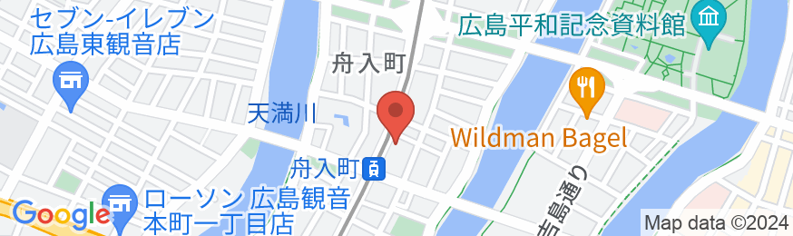 セジュールインカプセル広島の地図