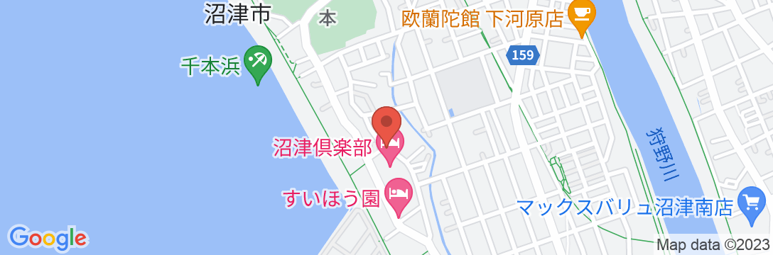 沼津倶楽部の地図