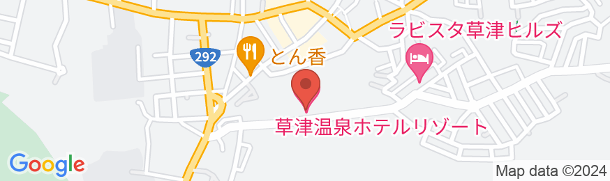 草津温泉ホテルリゾートの地図