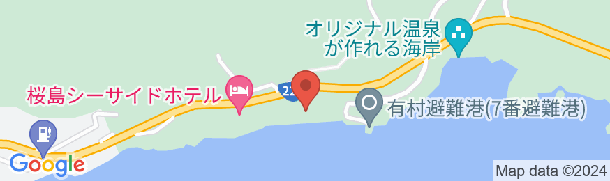 桜島シーサイドホテルの地図