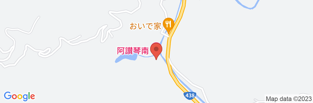 湯山荘 阿讃琴南の地図
