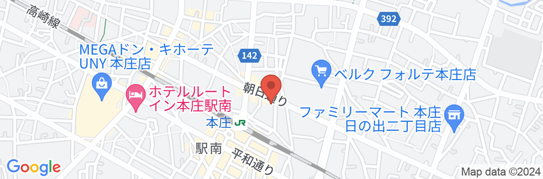 ホテル本庄の地図