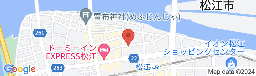 スーパーホテル島根・松江駅前の地図