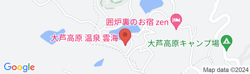 大芦高原温泉 雲海の地図