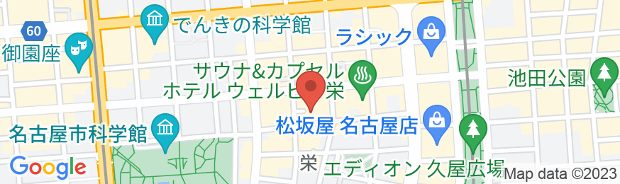 ホテルウィングインターナショナルセレクト名古屋栄の地図