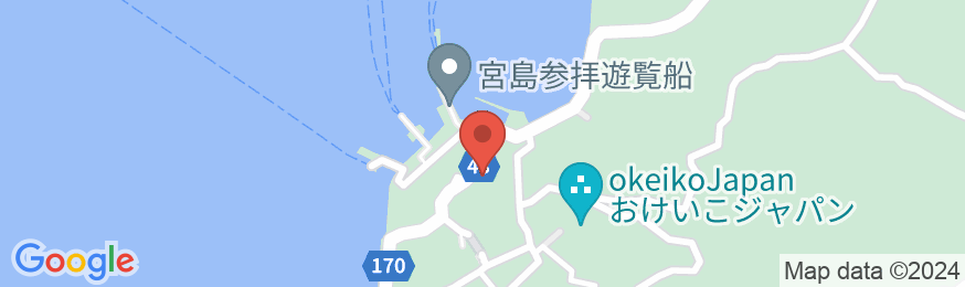 ホテル宮島別荘の地図