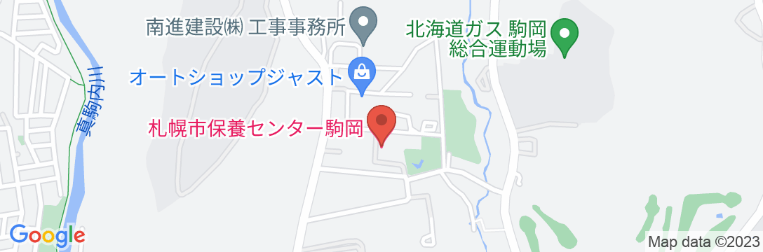 札幌市保養センター駒岡の地図