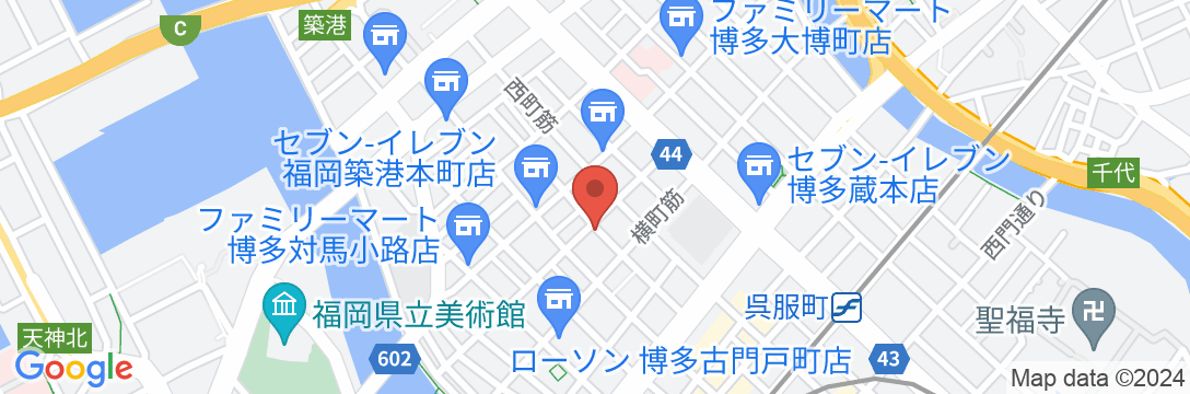 ザ・ワンファイブマリン福岡の地図