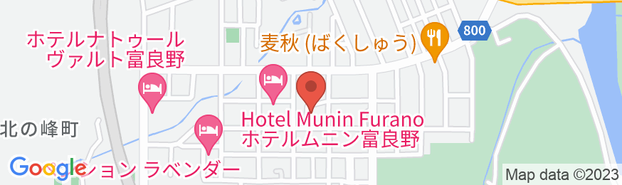 富良野リゾートホテル エーデルヴェルメの地図