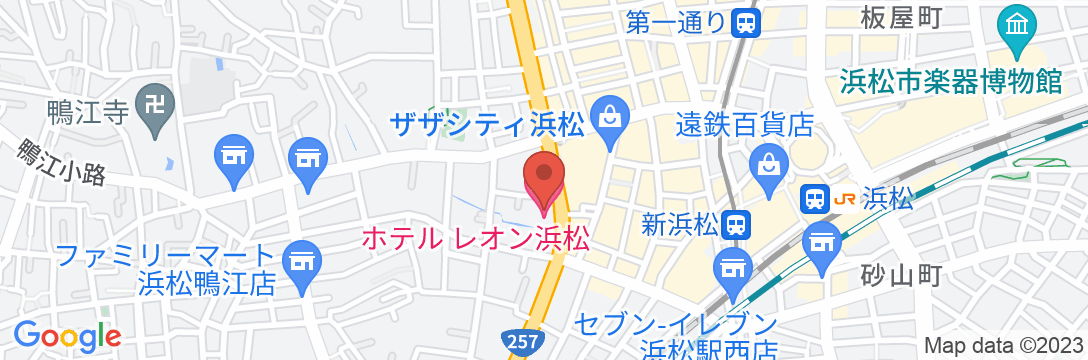 ホテルレオン浜松の地図