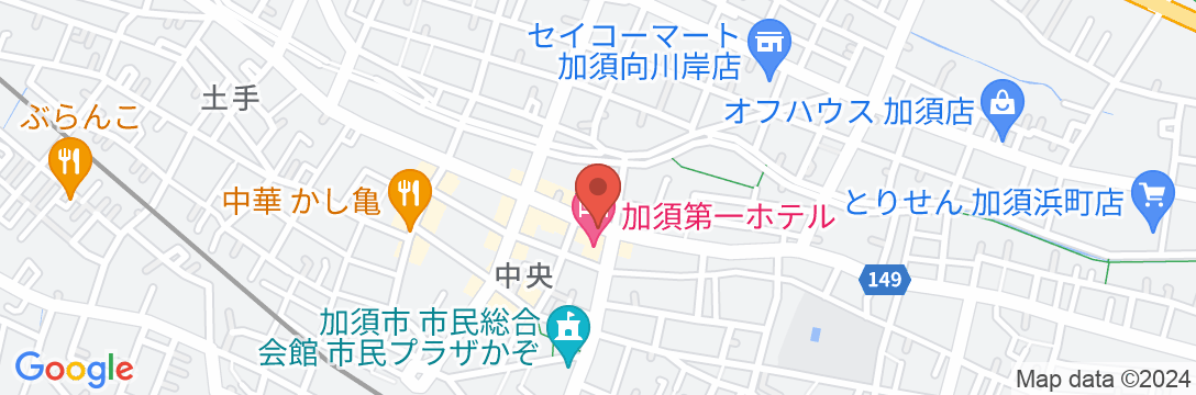 加須第一ホテルの地図