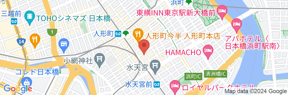 コンドミニアムホテル 欅庵東京日本橋の地図