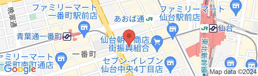 アルモントホテル仙台の地図