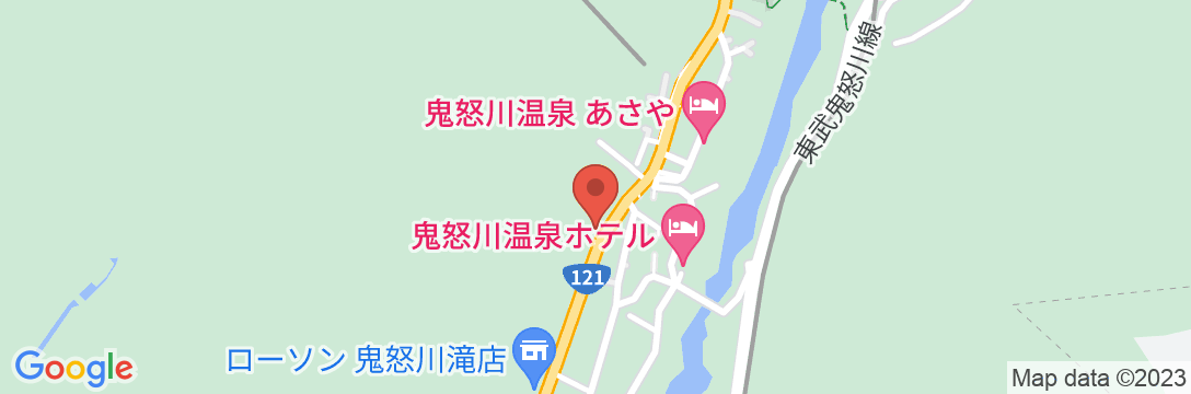 鬼怒川温泉 御宿 一富士の地図