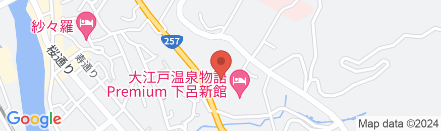 大江戸温泉物語Premium 下呂新館の地図