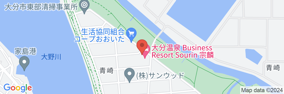 大分温泉 Business Resort Sourinー宗麟ーの地図