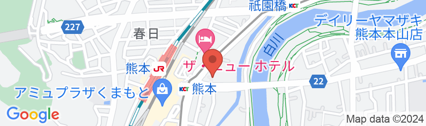 HOTEL THE GATE KUMAMOTOの地図