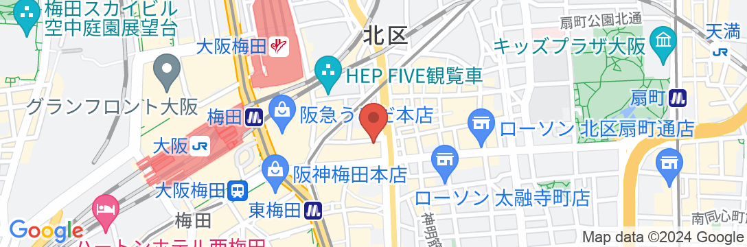 ヴィアイン梅田(JR西日本グループ)の地図