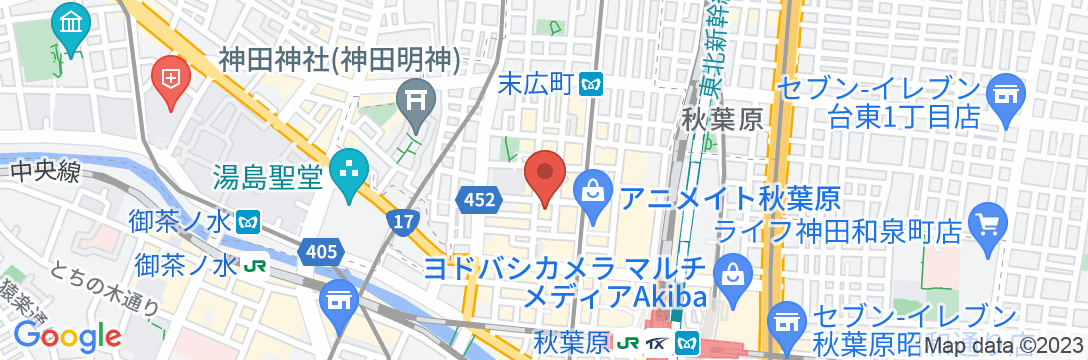 アパホテル〈秋葉原駅電気街口〉の地図