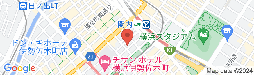 ホテルリブマックス横浜関内駅前の地図