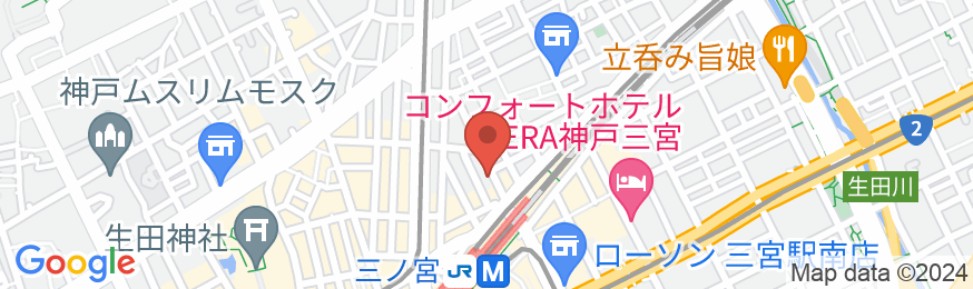 神戸カプセルホテルセキの地図