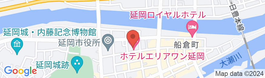 ホテルエリアワン延岡(ホテルエリアワングループ)の地図