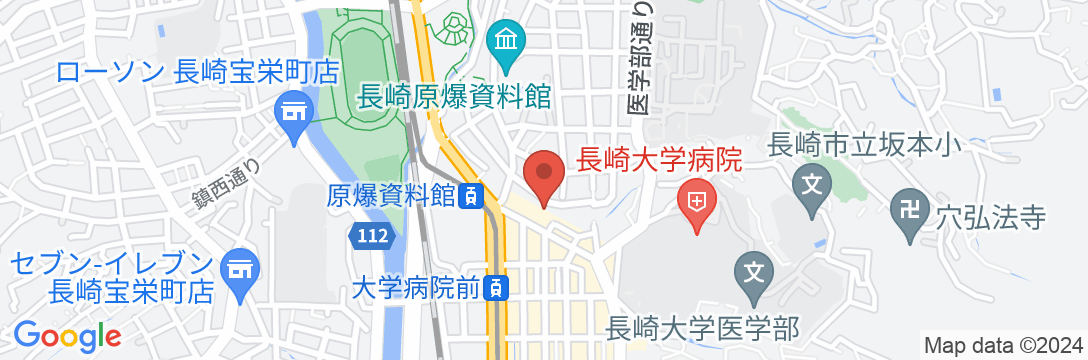 ホテルコンチェルト長崎の地図