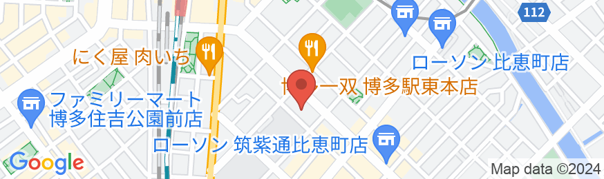 スーパーホテルPremier博多駅・筑紫口天然温泉の地図