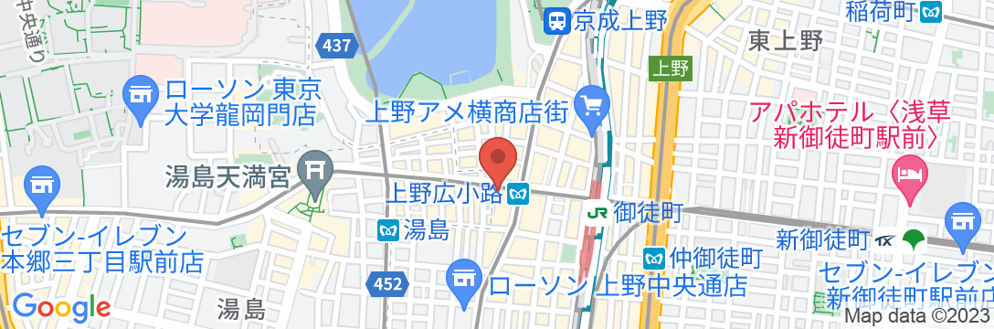 相鉄フレッサイン 上野御徒町の地図