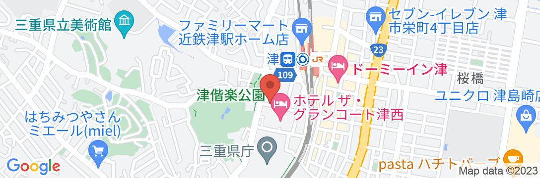 東横INN津駅西口の地図
