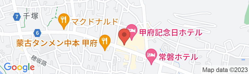湯村温泉 甲府記念日ホテルの地図