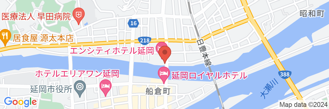 エンシティホテル延岡の地図