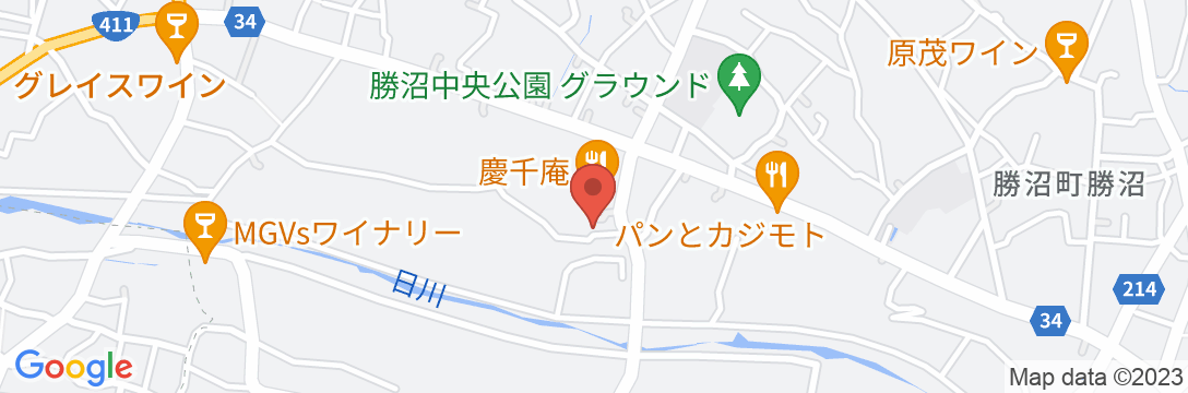 わいんと宿 川口園の地図