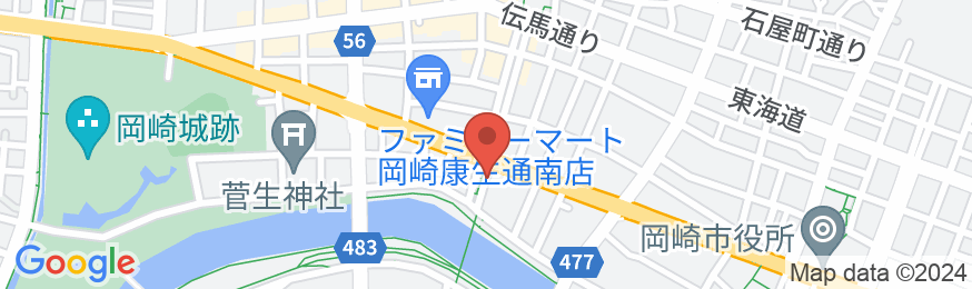 岡崎第一ホテル イースト館の地図